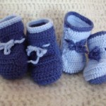 patron crochet chausson bebe