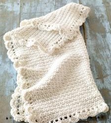 patron crochet couverture bebe