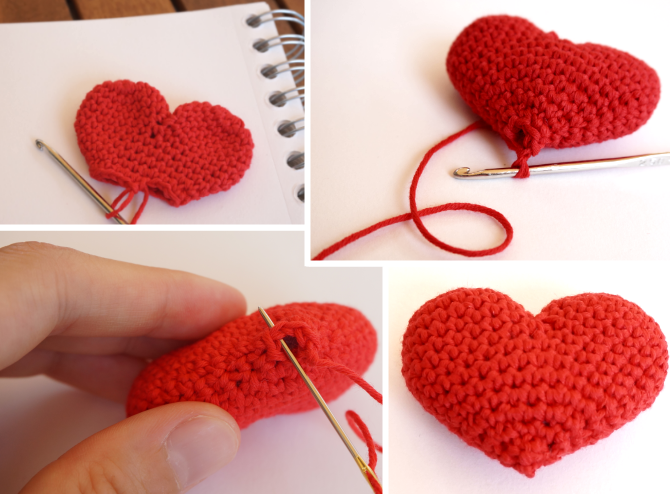 patron crochet coeur