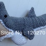 patron crochet pantoufle crocodile