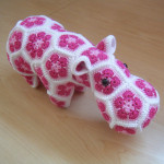 patron crochet hipopotamo