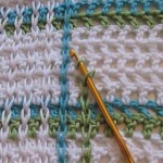 grille crochet plaid
