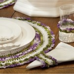 modele crochet set de table
