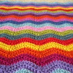 patron couverture crochet zigzag