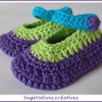 modele crochet chaussons bebe