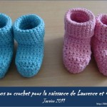 modele crochet chaussons bebe